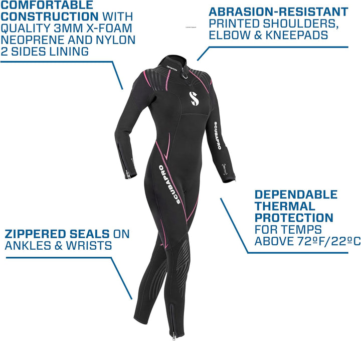 Scubapro Defintion 3.0 Damen Tauchanzug S/38, S/38