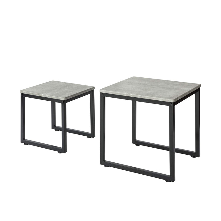 SoBuy FBT42-HG 2er Set Couchtisch Beistelltisch 2-teilig Satztisch Sofatisch Kaffeetisch Tisch-Set g
