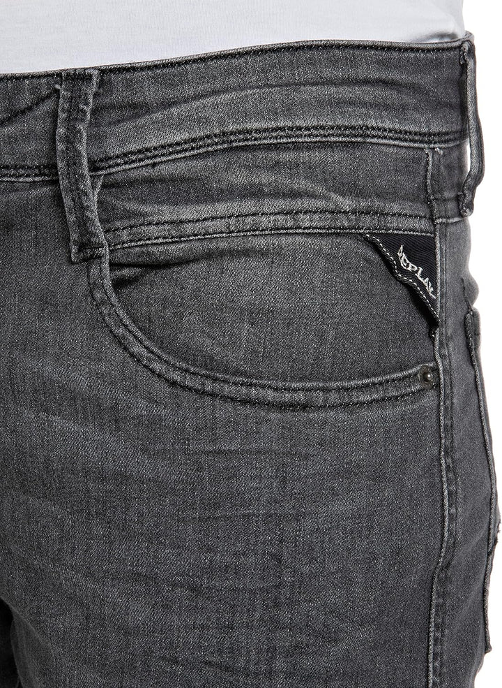 Replay Herren Jeans Anbass Slim-Fit 32W / 36L Medium Grey 096, 32W / 36L Medium Grey 096