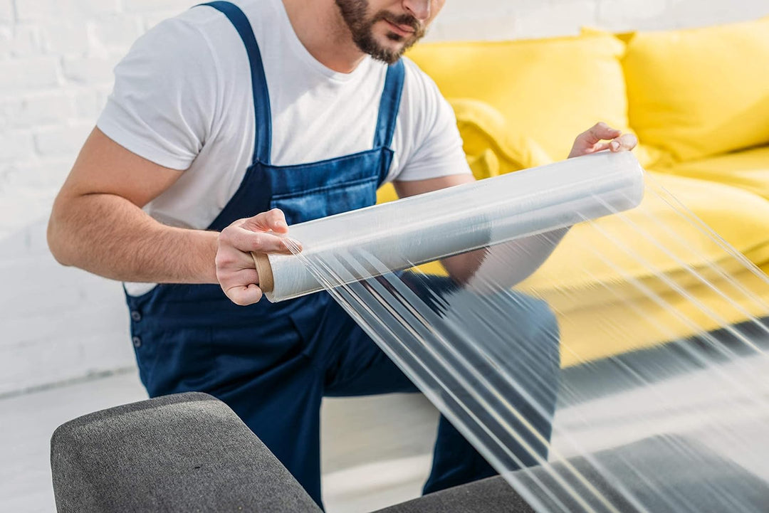 Transparente Folie für Verpackungen (18 EINHEIT) Transparente Kunststoffrolle für industrielle Verpa