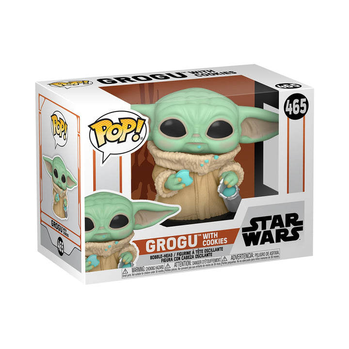 Funko Pop! Star Wars: The Mandalorian - Grogu (The Child, Baby Yoda) mit Cookie - Vinyl-Sammelfigur