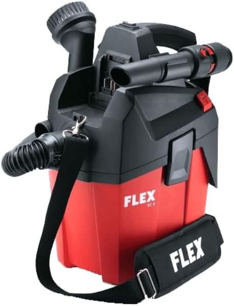 Flex Akku Kompakt Sauger VC 6 L MC 18.0 (Akkusauger 18V, 1400 l/min, Behälter 6 l, mit Zubehör, ohne