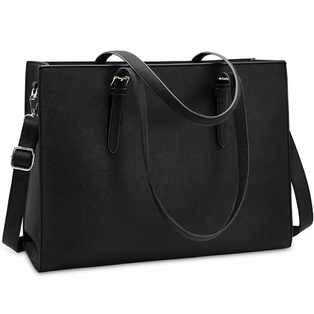 NUBILY Handtasche Shopper Damen Grosse Schwarz Handtasche Leder Umhängetasche Arbeitstasche Gross La