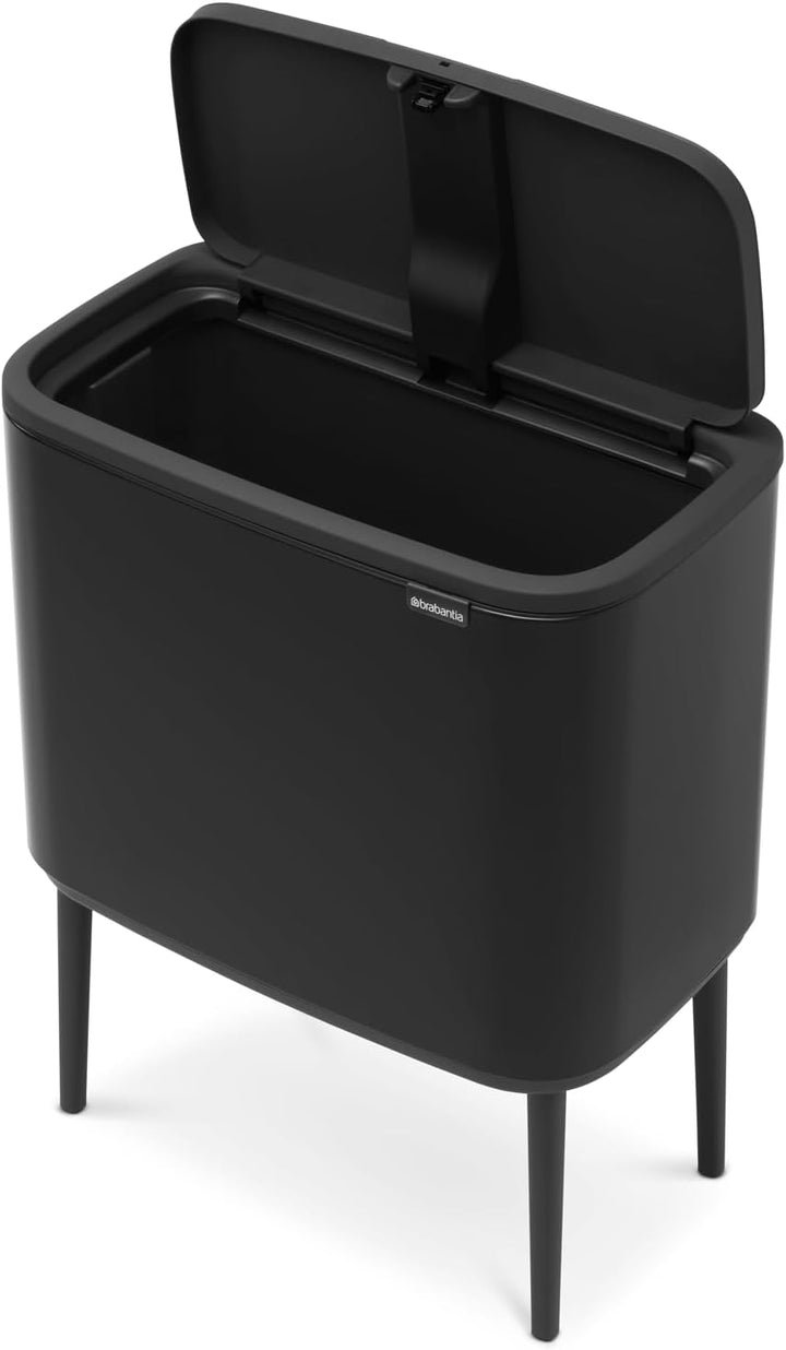 Brabantia 315824 Bo Touch Bin, 36 L Abfalleimer, Edelstahl, Schwarz, 54 x 31.5 x 68 cm Schwarz 36 Li