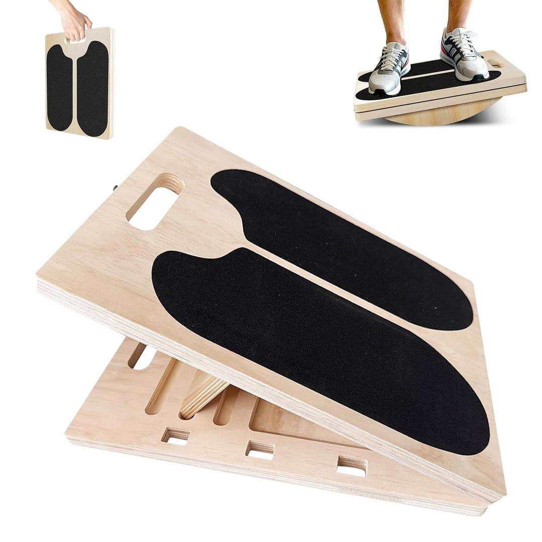 Wadendehner Schrägbrett aus Holz, Tragbares Schrägbrett Klappbares Slant Board mit 5 Winkeln, Verste