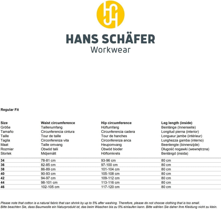 Hans Schäfer Workwear HSW Smart – Lange Arbeitshose für Damen – Modische Cargo-Bundhose mit Knietasc