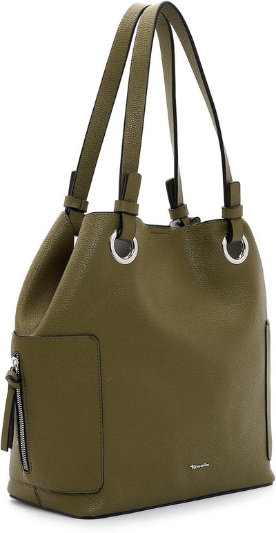 Tamaris Shopper Gloria 31481 Damen Handtaschen Uni Einheitsgrösse Khaki 910, Einheitsgrösse Khaki 91