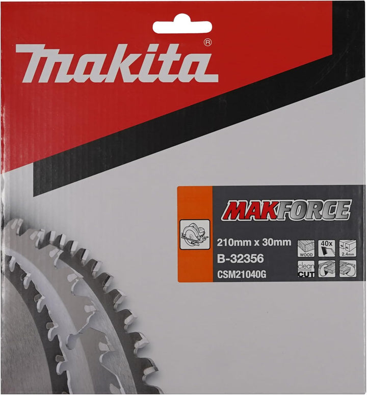 Makita MakForce Saegeblatt, 210 x 30 mm, 40Z, B-32356