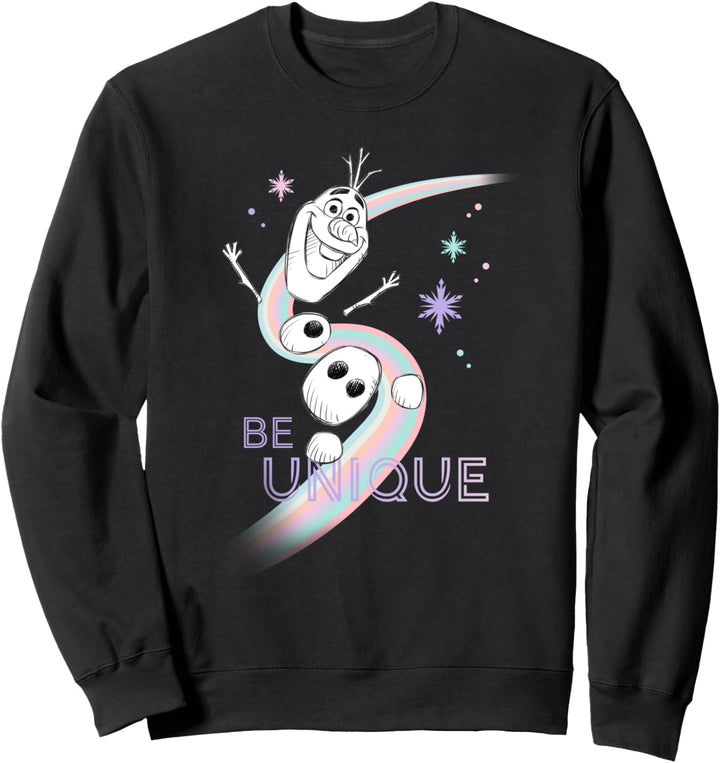 Frozen Be Unique Rainbow With Olaf Sweatshirt