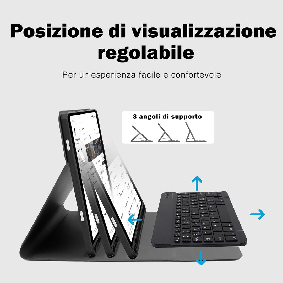 Tastatur Hülle für Samsung Galaxy Tab А9 Plus 2023 11 Zoll,Italienisches Layout