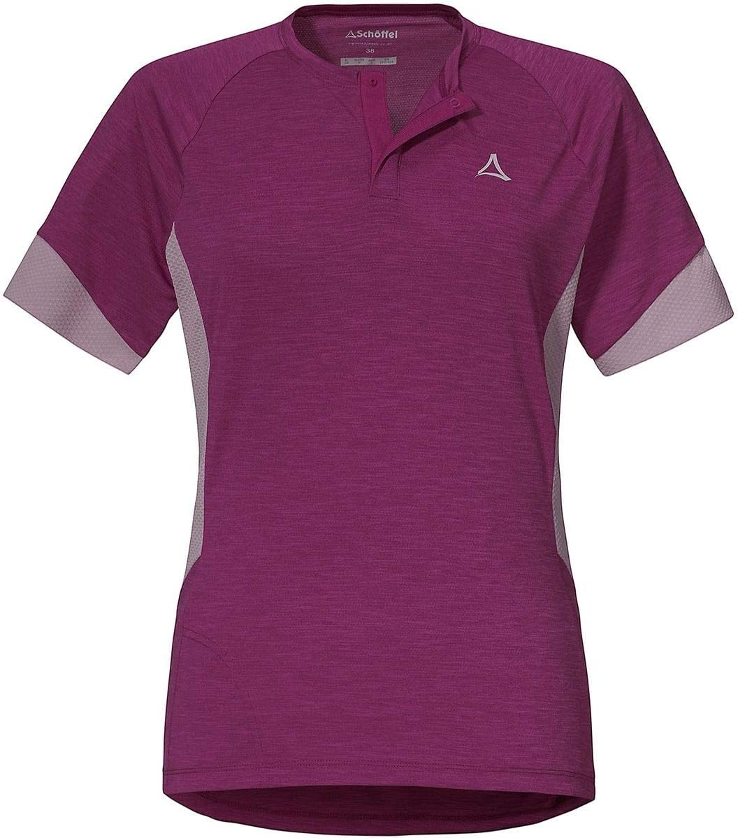 Schöffel Damen Shirt Auvergne L, geruchshemmendes Radtrikot, schnell trocknendes Funktionsshirt mit