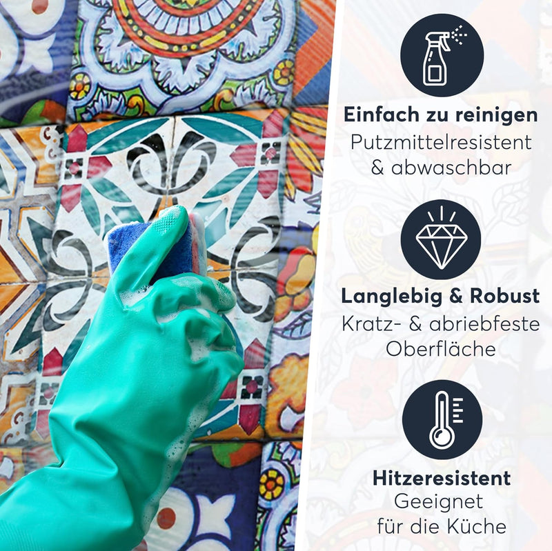 CREATISTO Mosaik Klebefliesen Stickerfliesen Fliesenfolie - Aufkleber Folie für Fliesen I Stickerfli