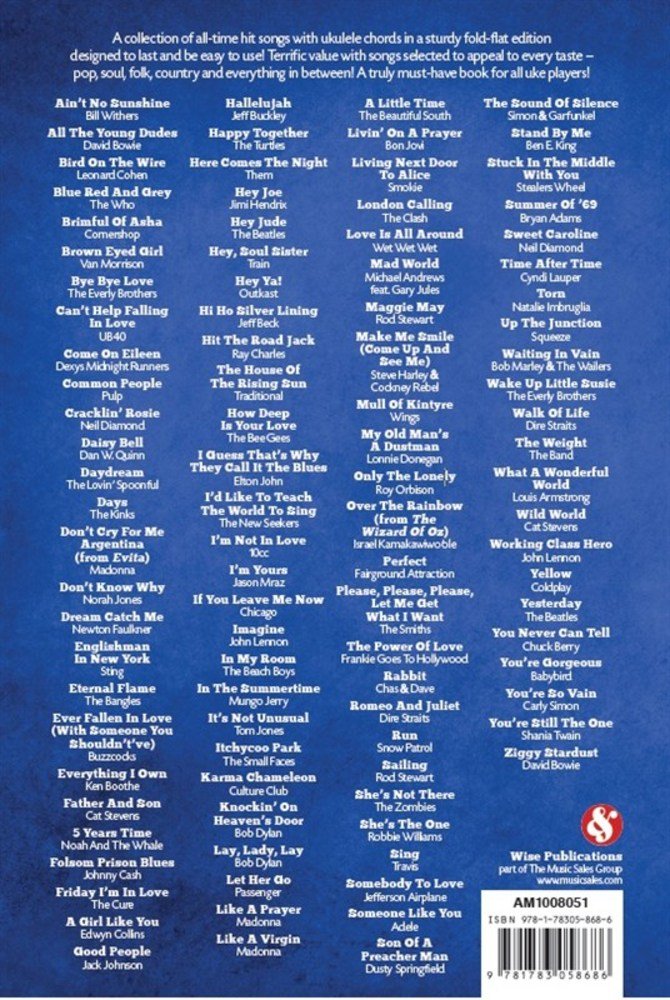 101 Hits For Ukulele (Blue Book), Taschenbuch