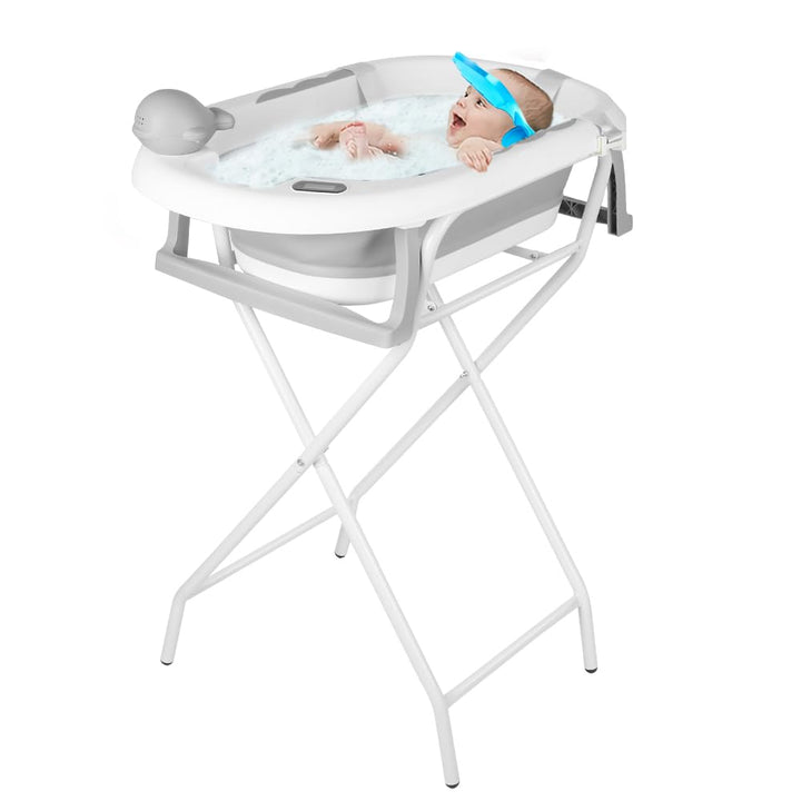 Babybadewanne mit Ständer, ergonomisches Babybad mit Ständer, Organizer für Eltern,Kinderbadewanne m