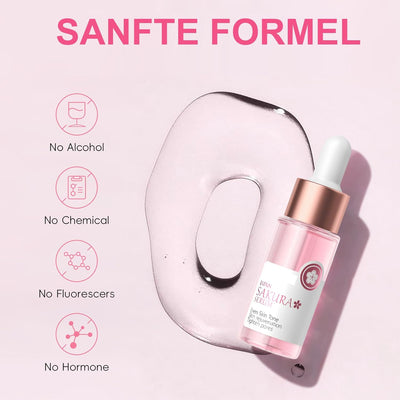 Hautpflege Set für Teenager-Mädchen, Japan Sakura Skincare Set, Anti-aging Gesichtspflege Set, Tägli