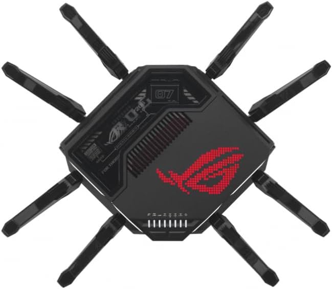 ASUS ROG Rapture GT-BE98 Quad-Band WiFi 7 Gaming Router (320MHz Bandbreite, duale 10G Ports, Backup