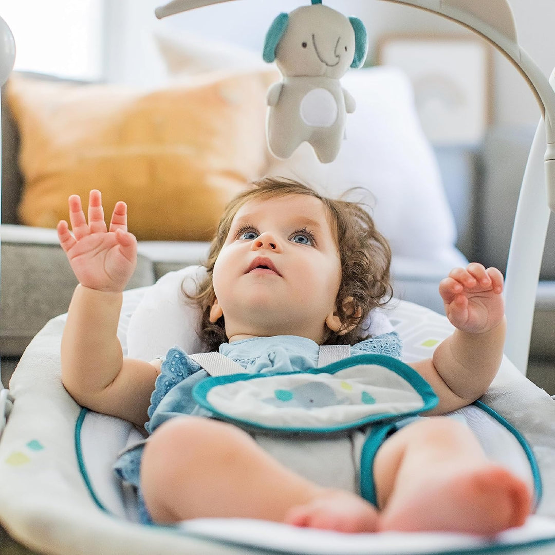 Ingenuity, Nash 2 in 1 zusammenklappbare & tragbare babyschaukel mit 5 Schaukeleinstellungen & Vibra