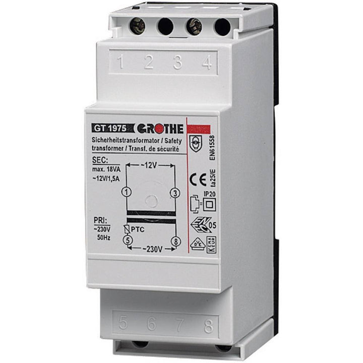 Grothe 14102 Klingel-Transformator 8 V/AC 2A