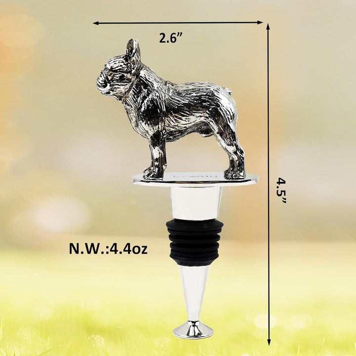 Französischer Franzose Bulldog Hundeform Weinflaschenverschluss Champagner Cava Prosecco funkelnde G