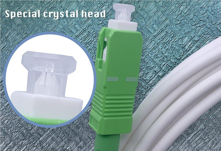 Elfcam® - 40m LWL Glasfaser-Kabel SC/APC auf SC/UPC Stecker, Simplex 9/125μm Patchkabel, Lichtwellen