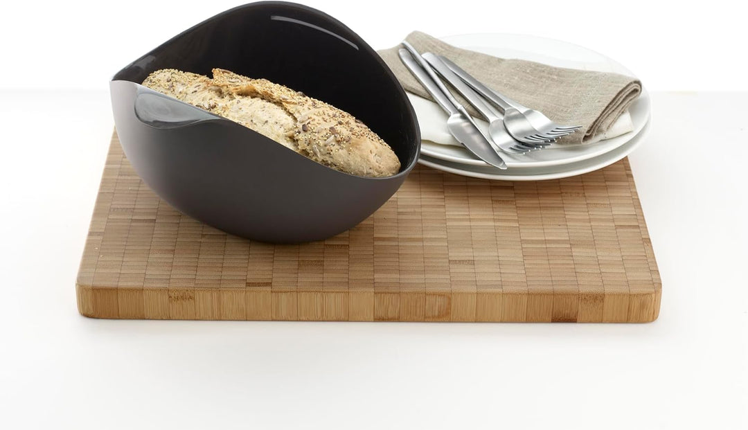 Lékué-Brotbackset, Silikon, braun, 30 x 25 x 15 cm (3000085SURM017) Set Brotbackschale + Löffel + Ba