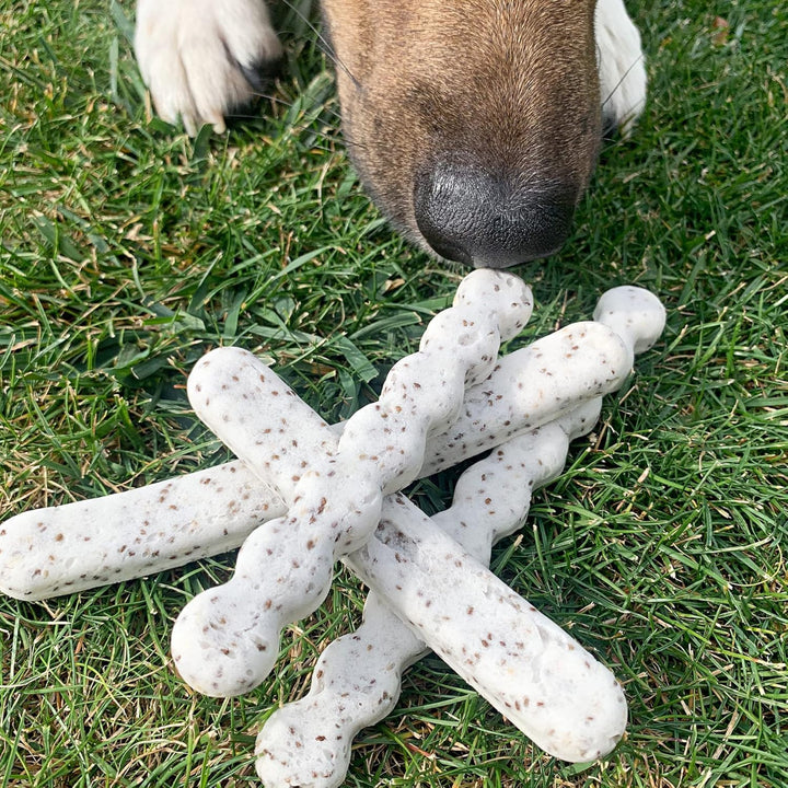 Collory® Silikon Backmatte Hundekekse Sticks (16 cm), Knabberstangen, Kaustangen als Hundesnack, Rie