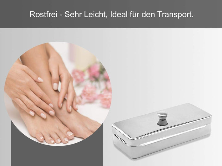 Wanne Behälter mit Deckel Box Instrumentenschale 25,5 x 15 x 4,5 cm Aufbewahrungs Box Transportbox