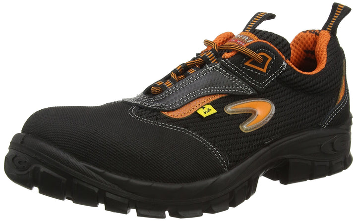 Cofra 13000-000.W42 AEGIR S1 P ESD SRC Sicherheitsschuhe, Schwarz/Orange, Grösse 42 42 EU, 42 EU