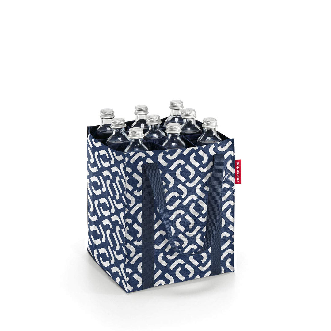reisenthel bottlebag signature navy - 9 Fächer, einfaches Recycling der Flaschen, Tragegurte, Signat