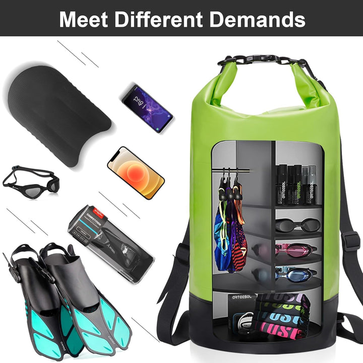 Dry Bag - 5L 10L 20L 30L Waterproof trockener Beutel/Sack wasserdichte Tasche mit Langem justierbare