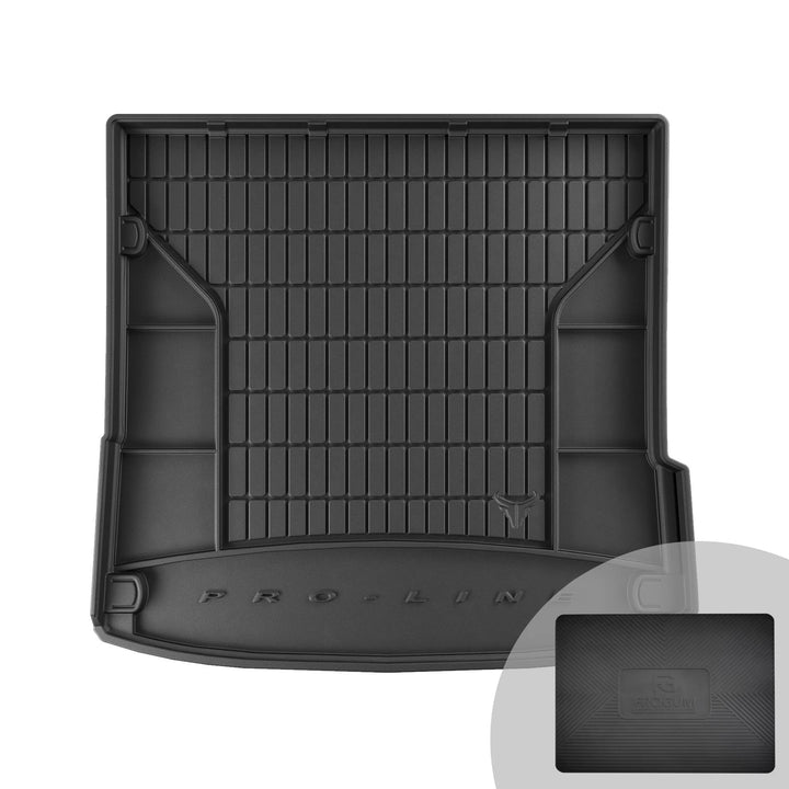 FROGUM ProLine 3D Gummimatte Exklusive Auto Kofferraummatte Kofferraumwanne für Audi Q7 I 2005-2015
