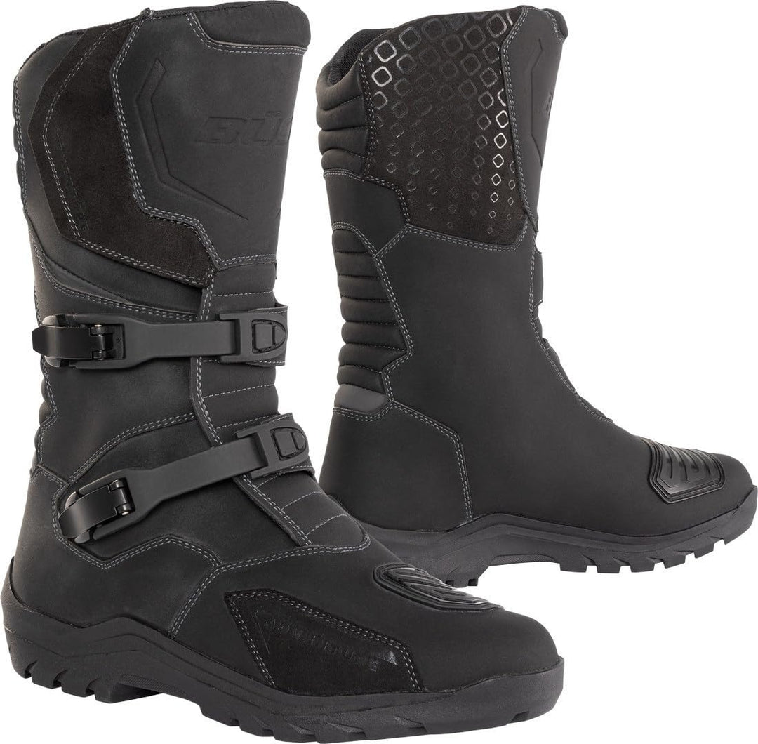 Büse Adventure wasserdichte Motorrad Stiefel 43 EU Schwarz, 43 EU Schwarz