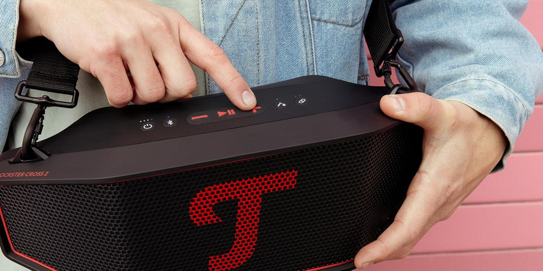 Teufel ROCKSTER Cross 2 Tragbarer Bluetooth Lautsprecher für drinnen und draussen, mit Langer Akkula