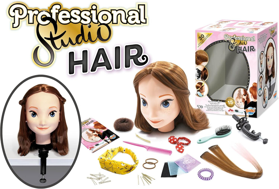 Buki - 5422 - Professional Studio Hair - Frisierköpfe, Rosa, M
