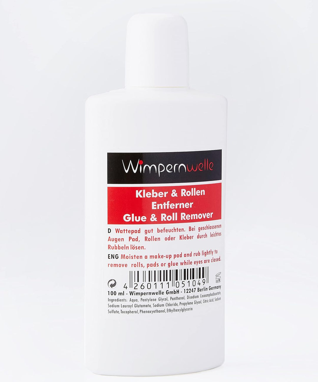 Wimpernwelle Rollen-Entferner für selbstklebende Wimpernrollen, 100 ml