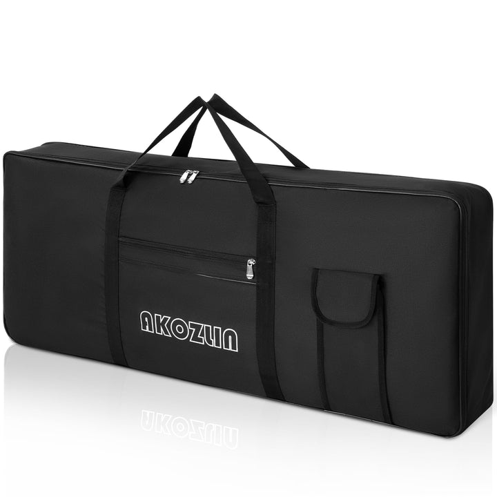 AKOZLIN Tragbare, gepolsterte Keyboard-Tasche mit 61 Tasten, Masse: 101,6 x 15,2 x 40,6 cm, Gigbag f