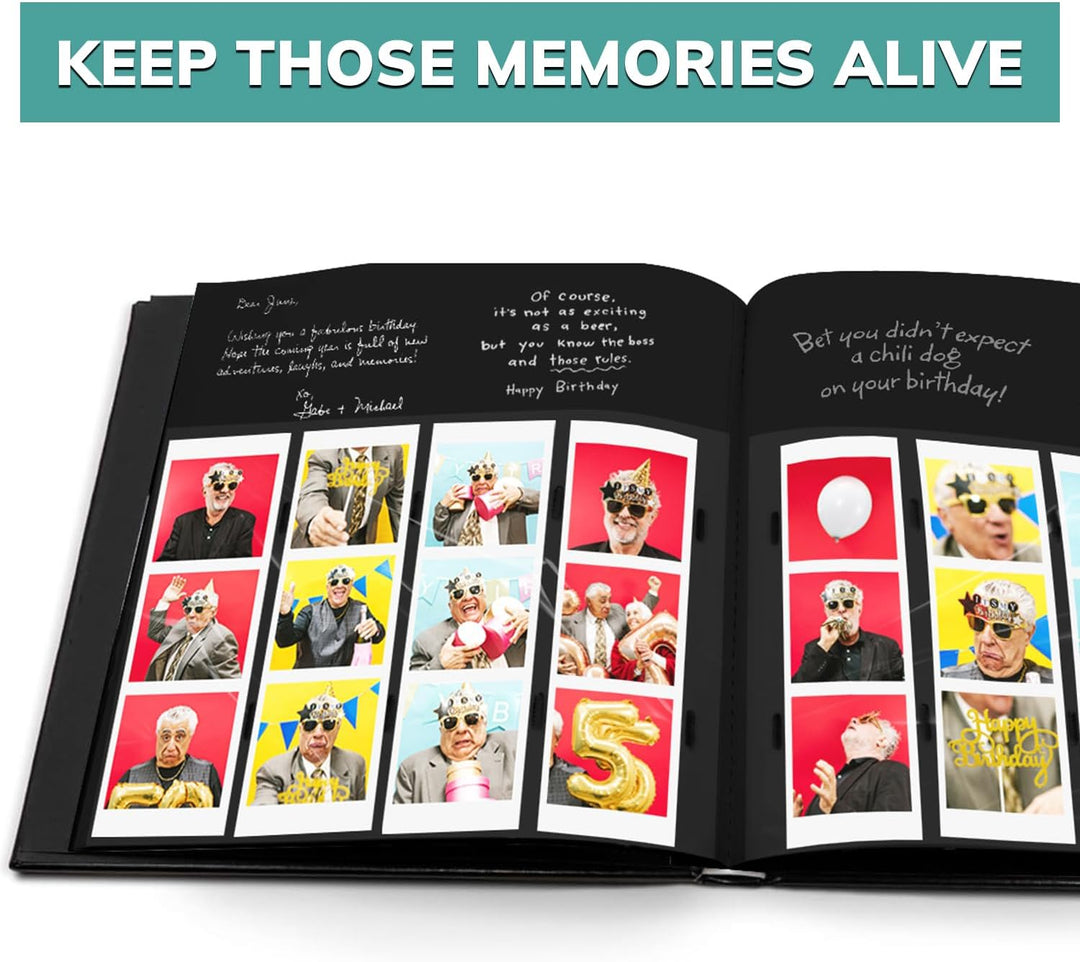 Photo Booth Frames – Schwarzer Einband, Fotoautomaten, Hochzeitsandenken, Gästebuch, Album, DIY-Bild