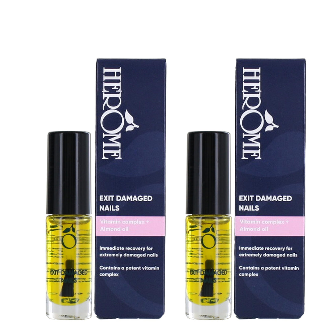 Herome 2-Pack Ende Extrem Beschädigte Nägelol Mandelöl - Repair &amp; Protect- Nagelpflege - Repariert n