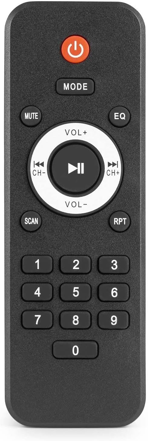 Fenton AV430B Karaoke Verstärker mit Echo, kompakter 600 Watt Bluetooth Verstärker, 2X MIC-In, 2X Ci