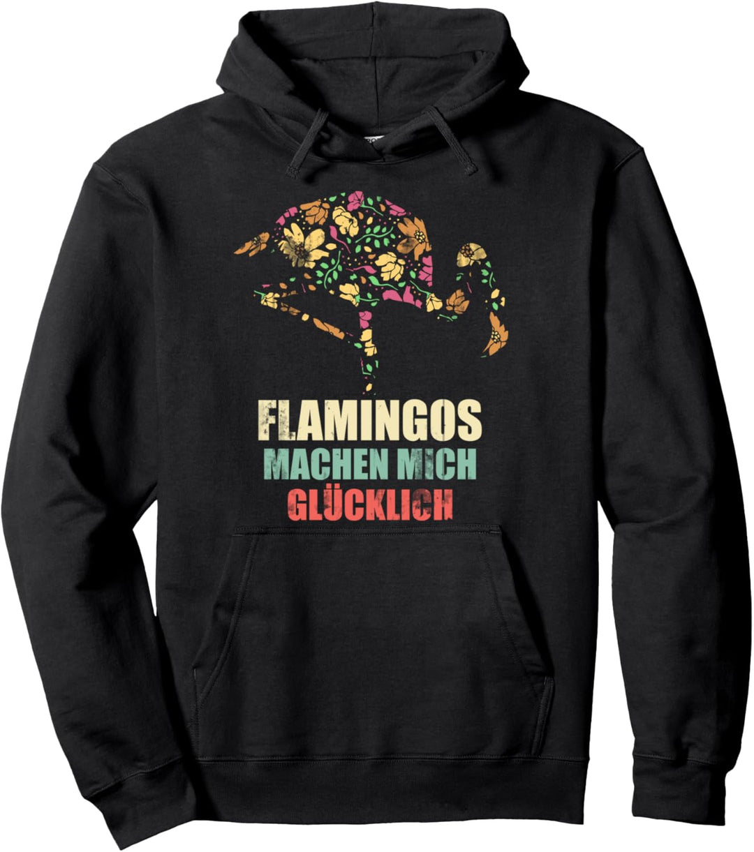 Pinker Vogel Geschenk für Tierpfleger Vintage Flamingo Pullover Hoodie