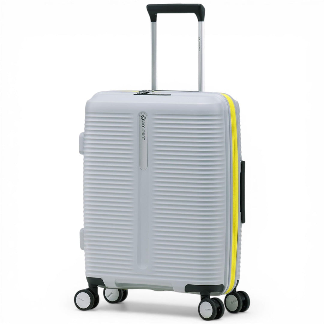 Eminent Finno Handgepäck Koffer 55x40x20 cm, Erweiterbar, Hartschalenkoffer, 4 Rollen, Leicht, TSA S