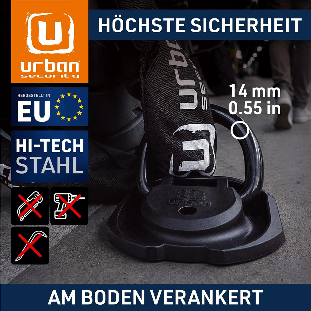 urban UR55 Bodenanker Höchster Sicherheit, Gründlich Getestet, Speziell Gehärteter Stahl Schwenkschä