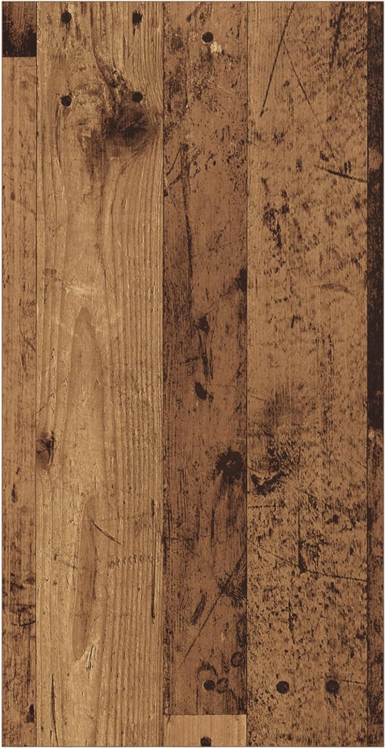 vidaXL TV-Schränk mit Regal Wandmontiert mit Speicher Altholz 37 x 37 x 72 cm Holzwerkstoff 72 cm Al