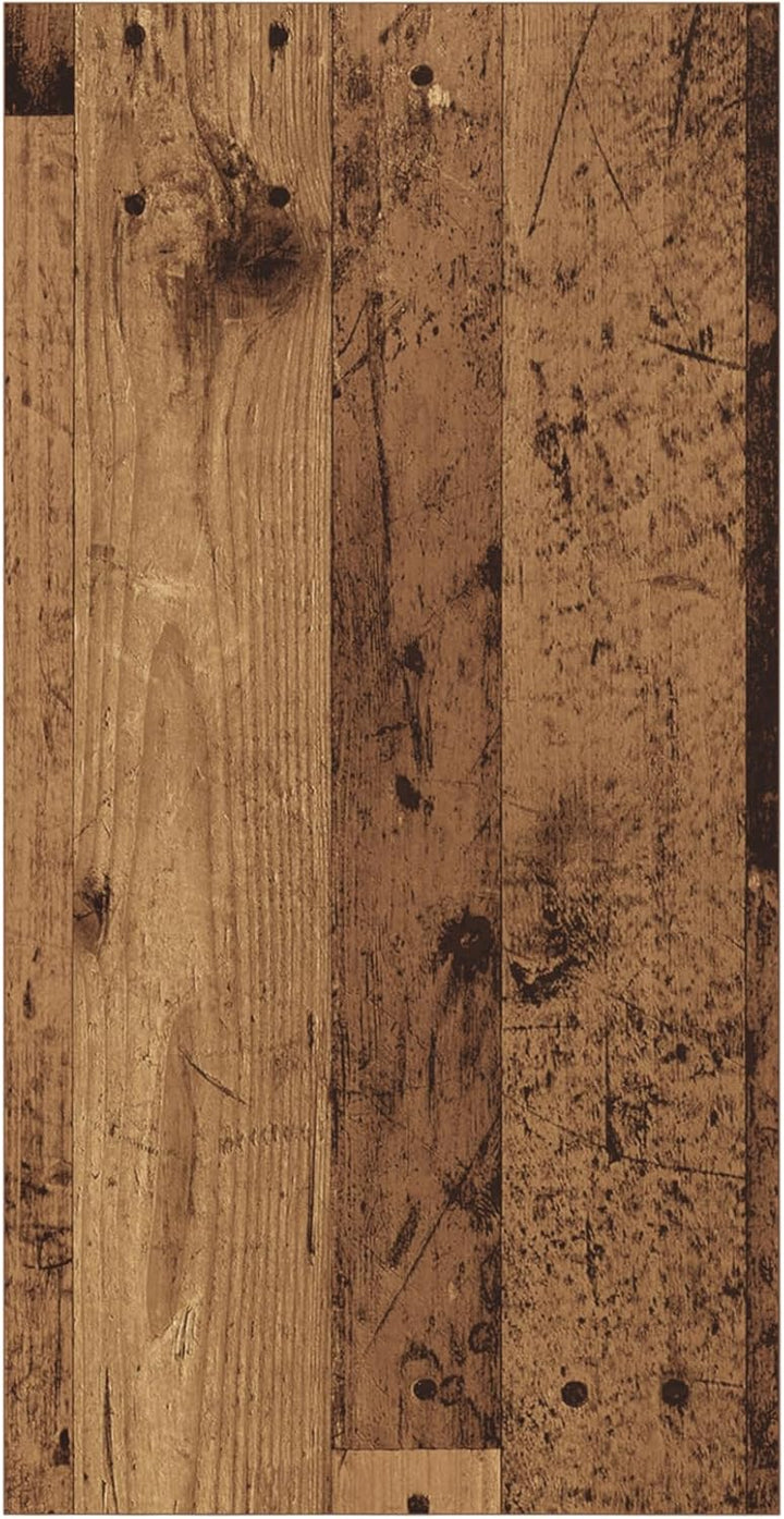 vidaXL TV-Schränk mit Regal Wandmontiert mit Speicher Altholz 37 x 37 x 72 cm Holzwerkstoff 72 cm Al