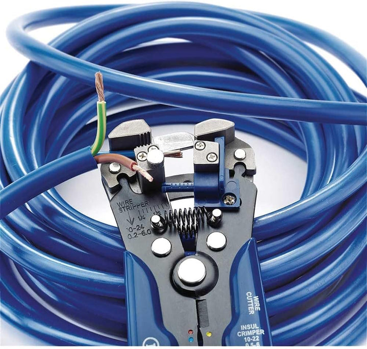 Draper 35385 3-in-1 automatische Abisolierzange und Quetschzange Crimpzange und Abisolierzange, Crim