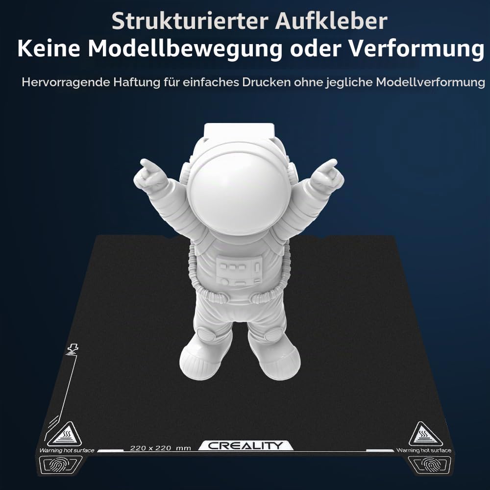 Creality Offiziell 2PCS Ender 3 V3 SE Bauplatte, 235x235mm PEI Blatt strukturierte Oberfläche flexib