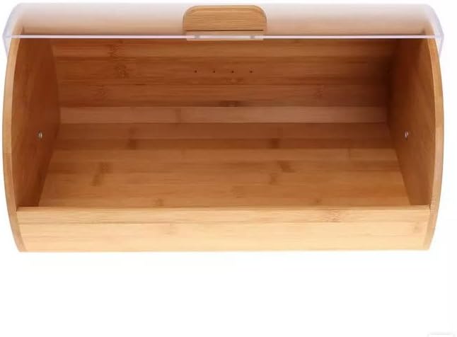 Brotkästen mit Deckel, Brotaufbewahrungsbox, Decke, Geräumiger Brotkasten aus Holz, Brot und Kekse L
