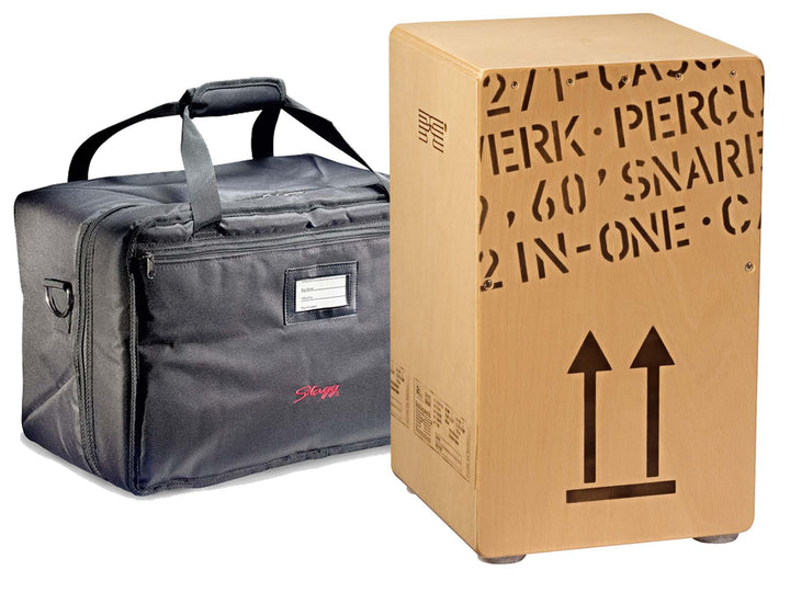 Schlagwerk 2inOne CP 404 Cajon large Holz Trommel Nature H 49cm Single, Nature H 49cm Single