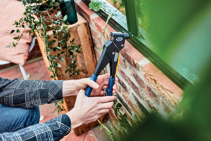 Rapid Blindnietzange RP60 Multi, Nietenzange mit 360° drehbarem Kopf, set im Koffer inkl. 150 Nieten