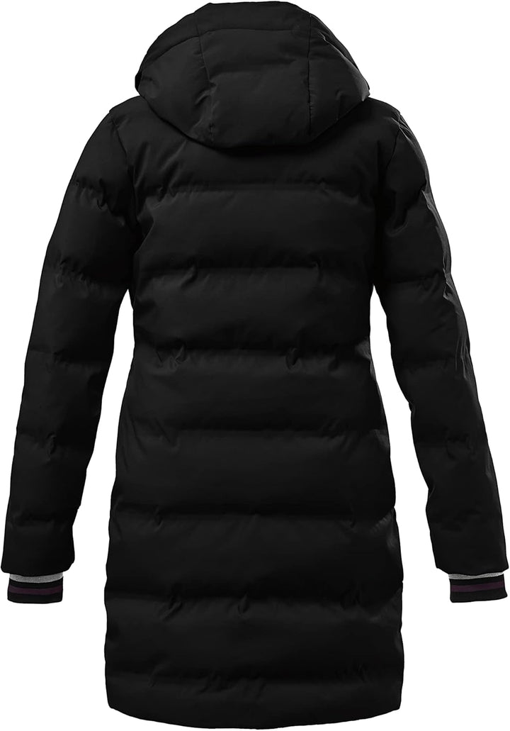Killtec Mädchen Kow 196 Grls Qltd Ct Wintermantel/Parka in Daunenoptik mit Kapuze 128 Schwarz, 128 S